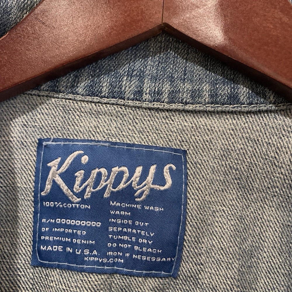 Kippys Premium Denim Jean Jacket Made In The USA Western Style Size Medium - Picture 3 of 14